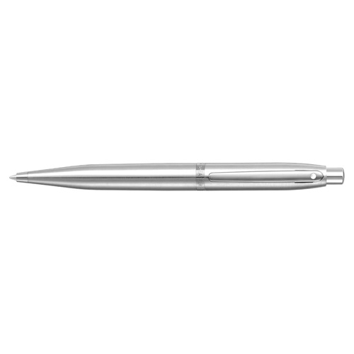 Sheaffer VFM Ballpoint Pen Medium Brushed Chrome with Chrome Trim, 125077