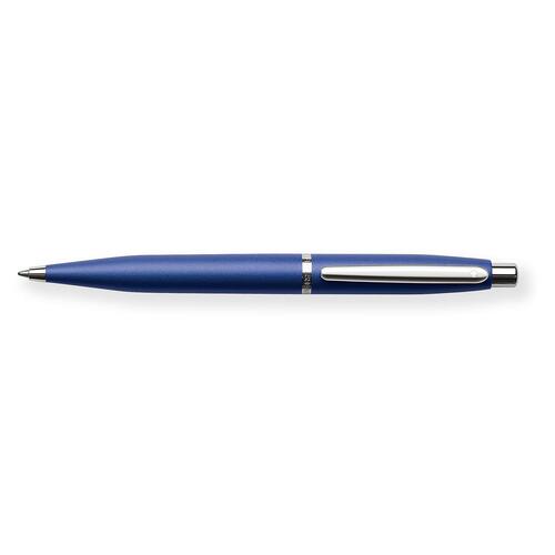 Sheaffer VFM Neon Blue with Chrome Plate Trim Ballpoint Pen