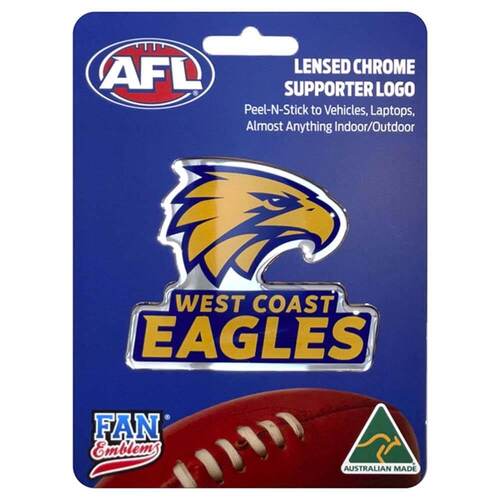 Fan Emblems Decal AFL West Coast Eagles Logo Car Sticker JAS-FEA10378-010B