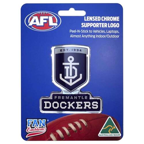 Fan Emblems Decal AFL Fremantle Dockers Logo Car Sticker JAS-FEA10378-011B