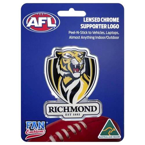 Fan Emblems Decal AFL Richmond Tigers Logo Car Sticker JAS-FEA10378-007B