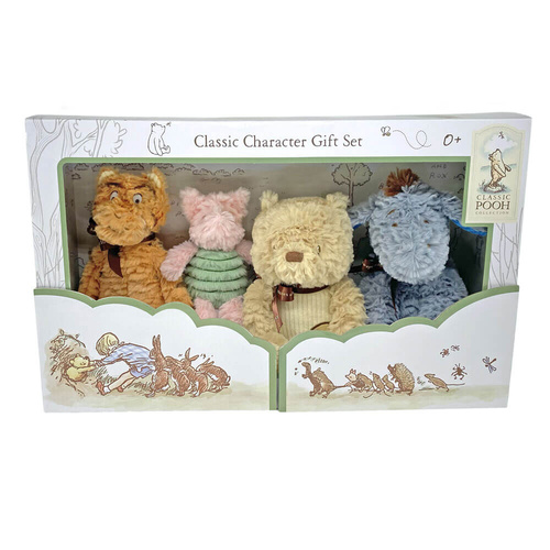 Classic Pooh Collection Plush Gift Set 4-Piece Classic Winnie the Pooh Characters, WTP46118