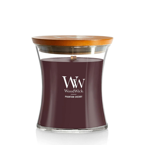 WoodWick Scented Candle Medium 275g Phantom Cherry, Splosh WW1759812