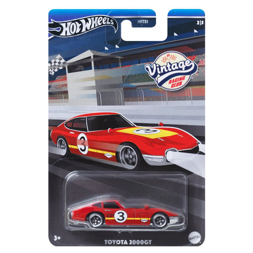 Hot Wheels Vintage Racing Club Diecast Car 1:64 Scale - Toyota 2000GT
