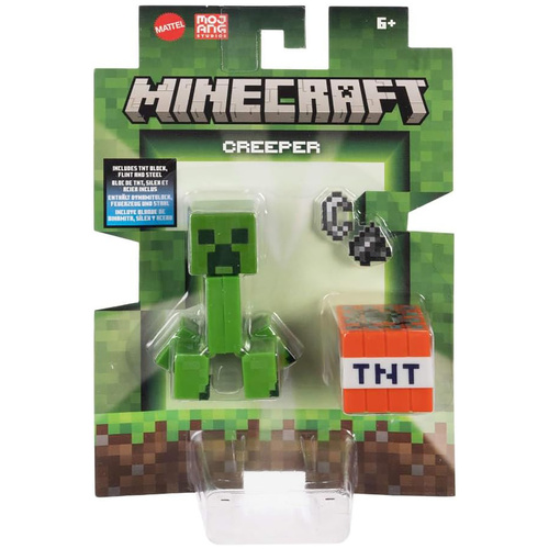 Minecraft Action Figure 8cm Creeper with TNT & Flint and Steel