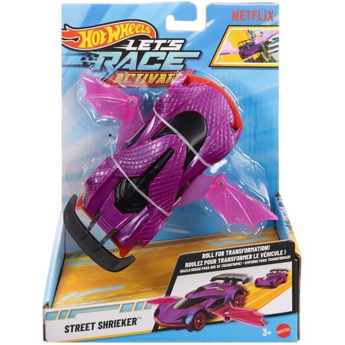 Hot Wheels Netflix Let's Race Activate! Diecast Car 1:32 Scale - Street Shrieker, JJX17
