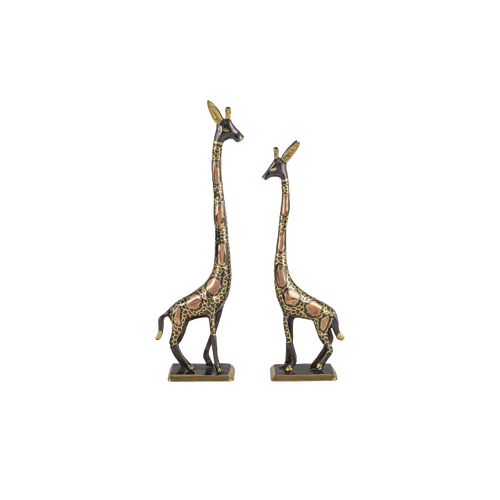 Diti International Home Decor Dhokra Art - Giraffe Set 12"" & 10 "" 1122392