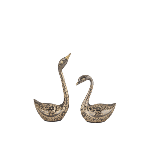 Diti International Home Decor Dhokra Art - Duck Set 8" & 5" 1121044