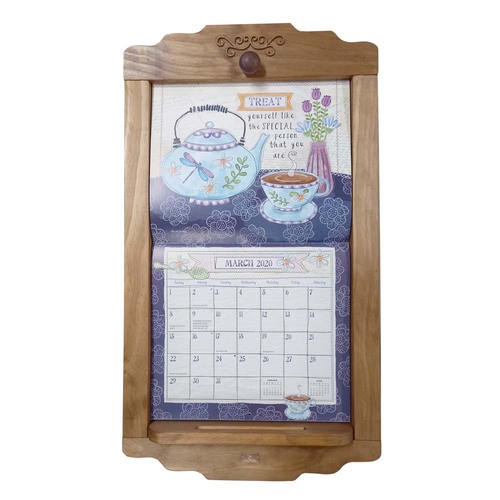 LANG Calendar Frame FLIP Stained Wood for Lang, Pine Ridge Art, The Legacy - AUSTRALIAN MADE