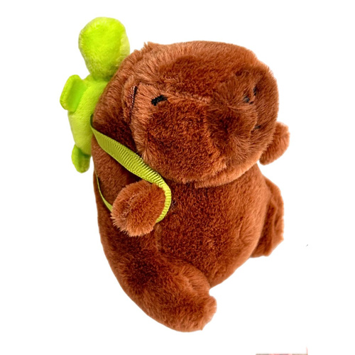 Capybara Plush Keychain 12cm Capybara with Turtle Bag Charm, TO-CAPYKEYRING