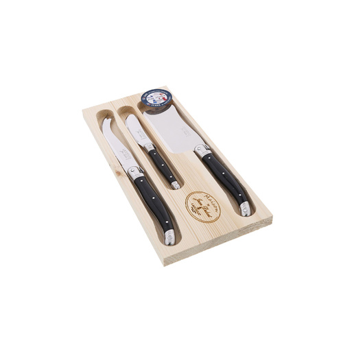Jean Dubost Maison Cheese Set 3-Piece Black, MAB97326