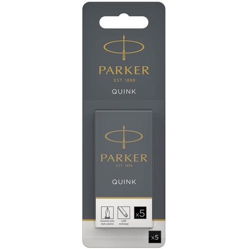 Parker Quink Fountain Pen Refill BLACK (pack of 5 refills) 1950402