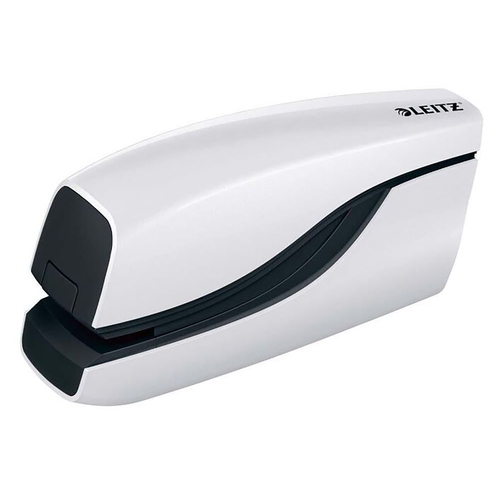 Leitz WOW Stapler Battery Powered White 55661101