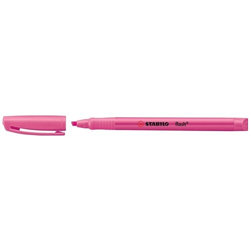 Stabilo Flash Highlighter - Pink (555/56) - Box of 10 0173661