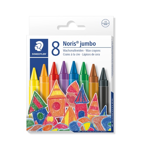 Staedtler Noris Jumbo Wax Crayons - Pack of 8