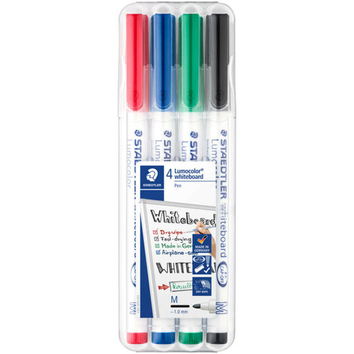 Staedtler- Lumocolor Whiteboard Pens- Pack of 4