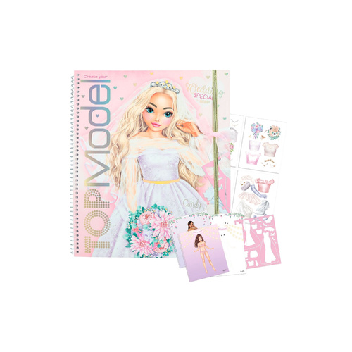 Depesche TOPModel Colouring Sticker Book Create Your Wedding Special, E0012393