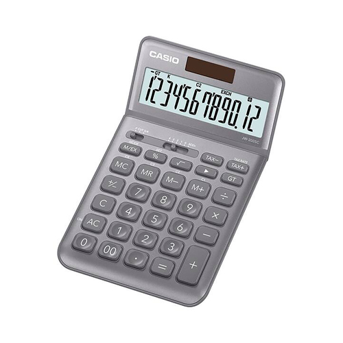 Casio Calculator Compact Desk JW-200SC-GY Grey