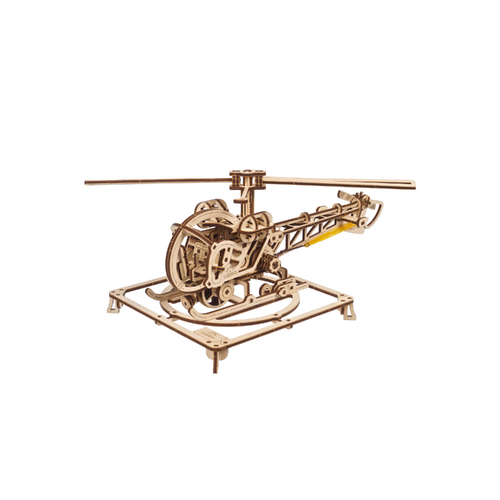 Ugears 3D Wooden Model Mini Helicopter, 70225