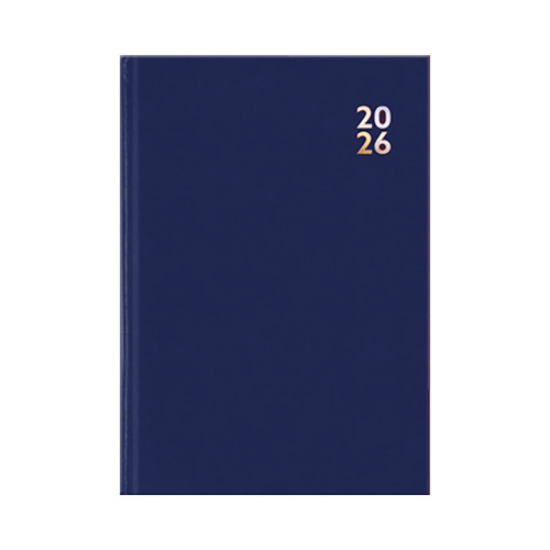 2026 Diary Deluxe A4 Week to View Hard Cover Blue, Design Group YCORDIA4A021