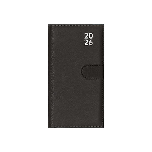 2026 Diary Premium Slim Week to View with Pen Black, Design Group YCORDIA4A031