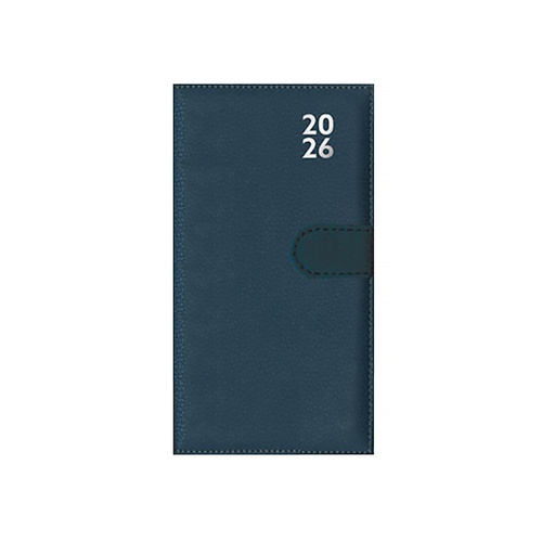 2026 Diary Premium Slim Week to View with Pen Blue, Design Group YCORDIA4A031