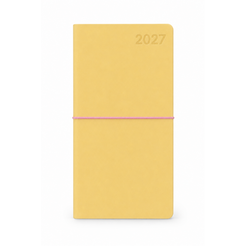 2027 Diary Design Group Fashion Moleskine Slim Week to View Yellow, YCORDIA5A002