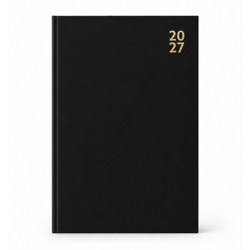 2027 Diary Design Group Hardcover A5 Day to Page Black, YCORDIA5A018