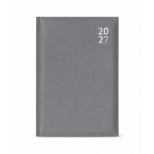 2027 Diary Design Group Premium A6 Week to View Silver, YCORDIA5A025