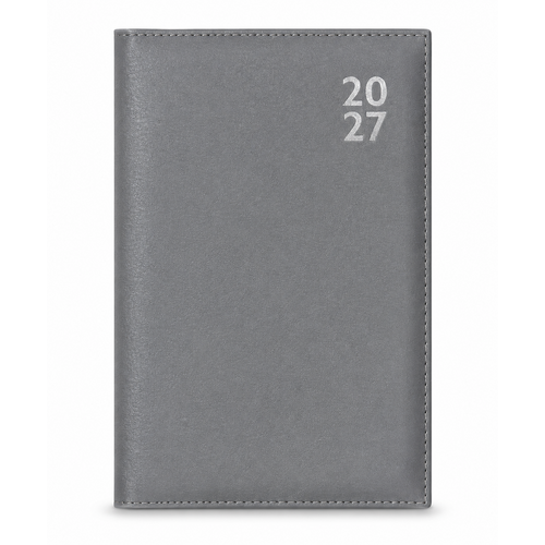 2027 Diary Design Group Premium A5 Week to View Silver, YCORDIA5A027