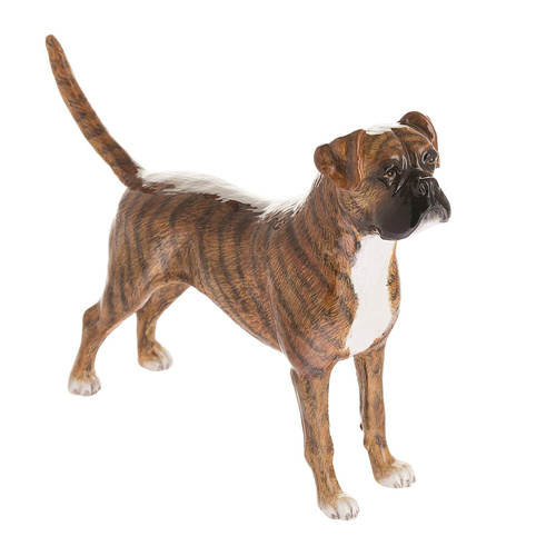 John Beswick Dogs Figurine 14cm Brindle Boxer, Collectible Ceramic Figure JBD106