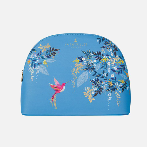 Sara Miller London Cosmetic Bag Hummingbird Large Light Blue NIM-FG8548