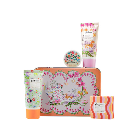 Cath Kidston Hand Care Tin Carnival Parade Hand Cream, Wash, Balm, Soak FG1717