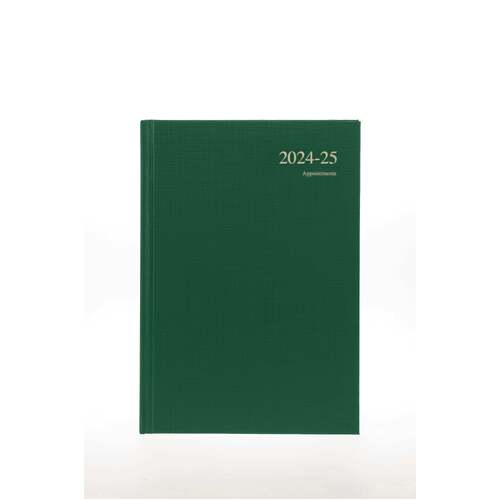 2024-2025 Financial Year Diary Collins Essential A4 Day to Page Green w/ Appt ESSA41M.52