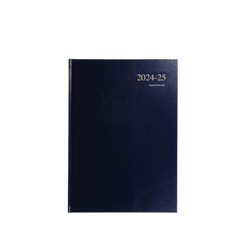 2024-2025 Financial Year Diary Collins Essential A4 Day to Page Blue w/ Appt ESSA41M.60
