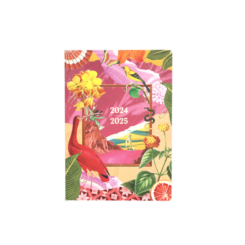 2024-2025 Financial Year Diary Collins Maximalism A5 Week to View Yellow MX153.45