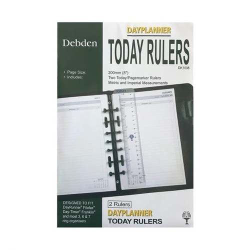 Debden DayPlanner Desk Refill Today Rulers DK1008