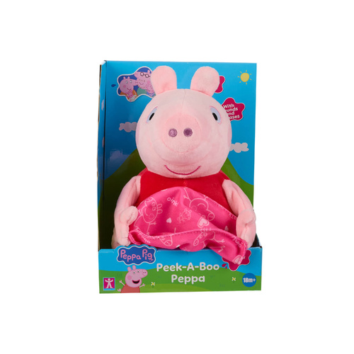 Peppa Pig Animated Plush 22cm Peek-a-Boo Peppa, PP8501