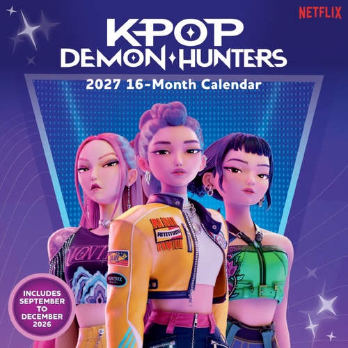 2027 Calendar KPop Demon Hunters Official Square Wall, Pyramid I68960
