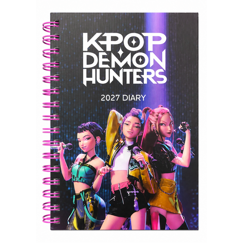 2027 Planner Diary Kpop Demon Hunters A5 Day to Page, Pyramid I02347