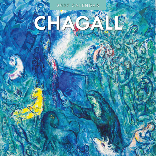 2027 16-Month Calendar Chagall Square Wall, Red Robin RR271096