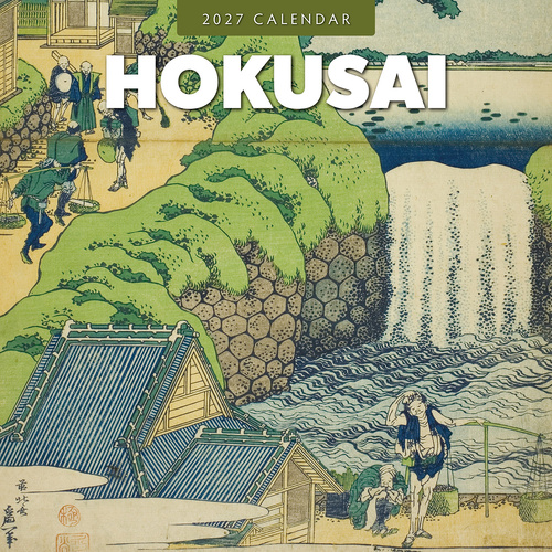 2027 16-Month Calendar Hokusai Square Wall, Red Robin RR271106