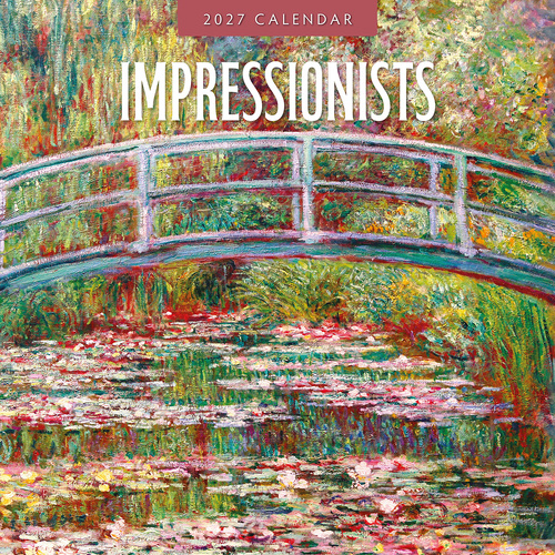 2027 16-Month Calendar Impressionists Square Wall, Red Robin RR271107