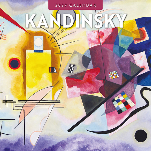 2027 16-Month Calendar Kandinsky Square Wall, Red Robin RR271108
