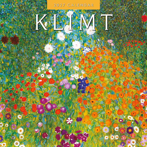 2027 16-Month Calendar Klimt Square Wall, Red Robin RR271109