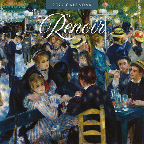 2027 16-Month Calendar Renoir Square Wall, Red Robin RR271114