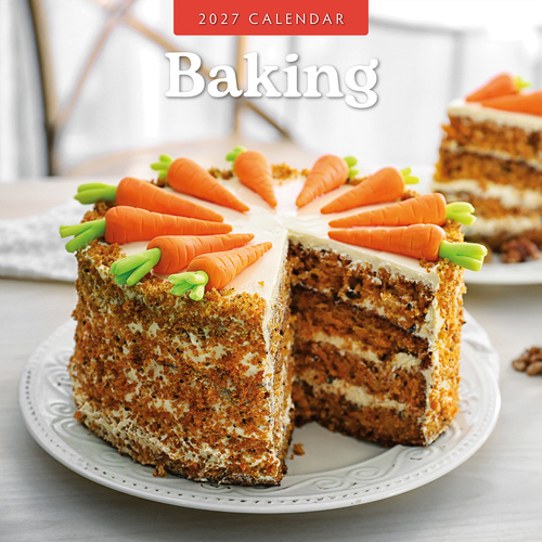 2027 16-Month Calendar Baking Square Wall, Red Robin RR271133