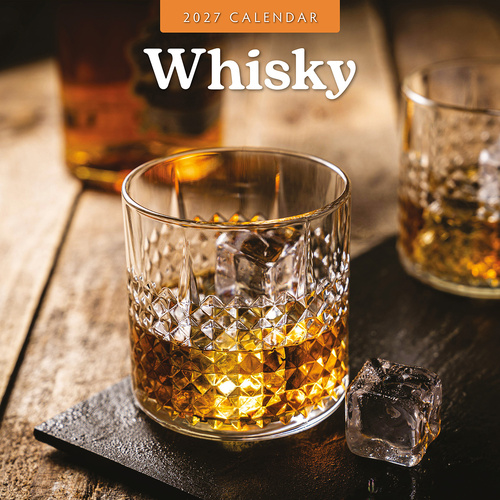 2027 16-Month Calendar Whisky Square Wall, Red Robin RR271142