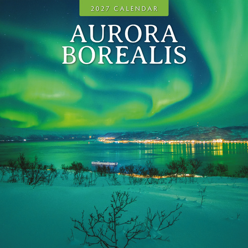 2027 16-Month Calendar Aurora Boraellis Square Wall, Red Robin RR271294