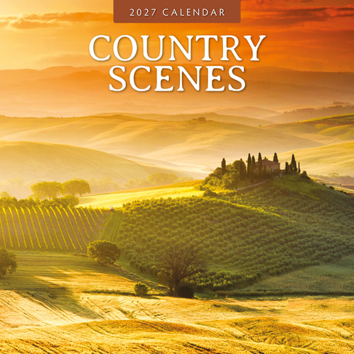 2027 16-Month Calendar Country Scenes Square Wall, Red Robin RR271297